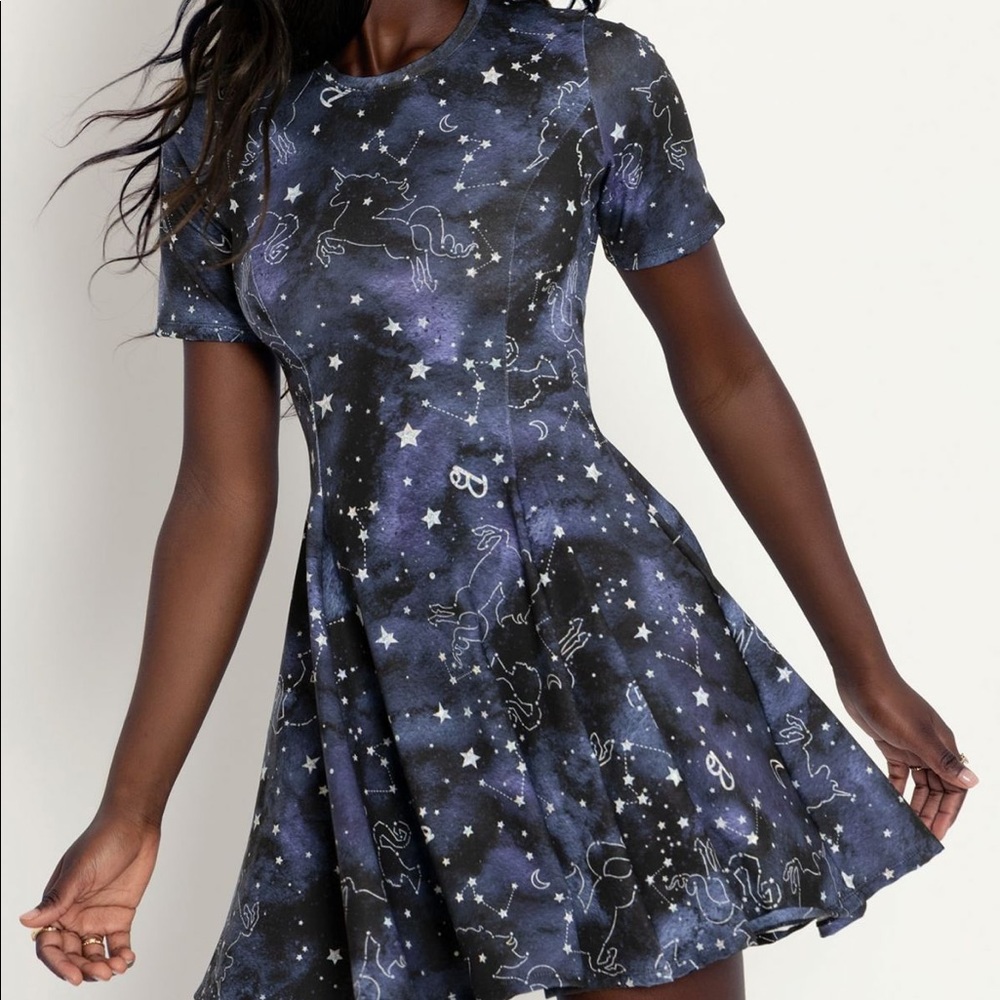 NWT✨ Blackmilk Barbie Constellation Evil Tee Dress